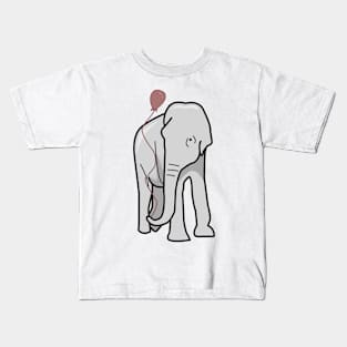 Elephant with Balloon Kids T-Shirt